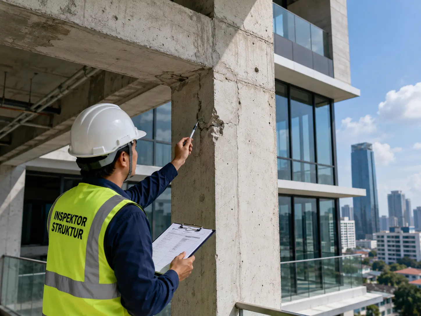 Inspeksi Struktur Konstruksi Menggunakan Ultrasonic Thickness Gauge dan Rebar Scanner