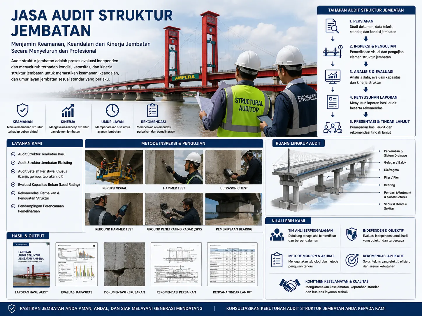 Jasa Audit Struktur Jembatan