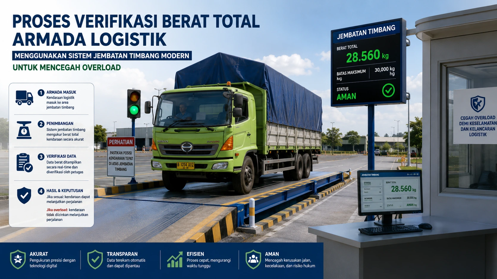 Sistem Verifikasi Jembatan Timbang Modern