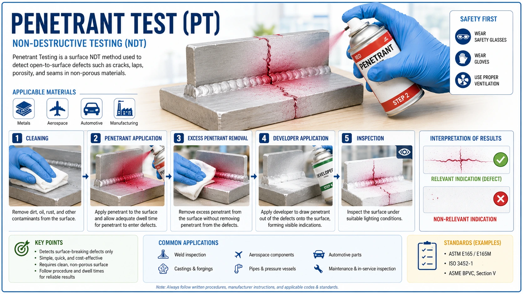 Layanan Jasa Penetrant Test NDT profesional