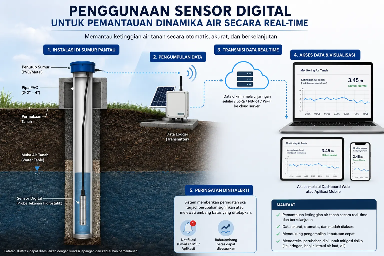 Penerapan Water Level Sensor Otomatis