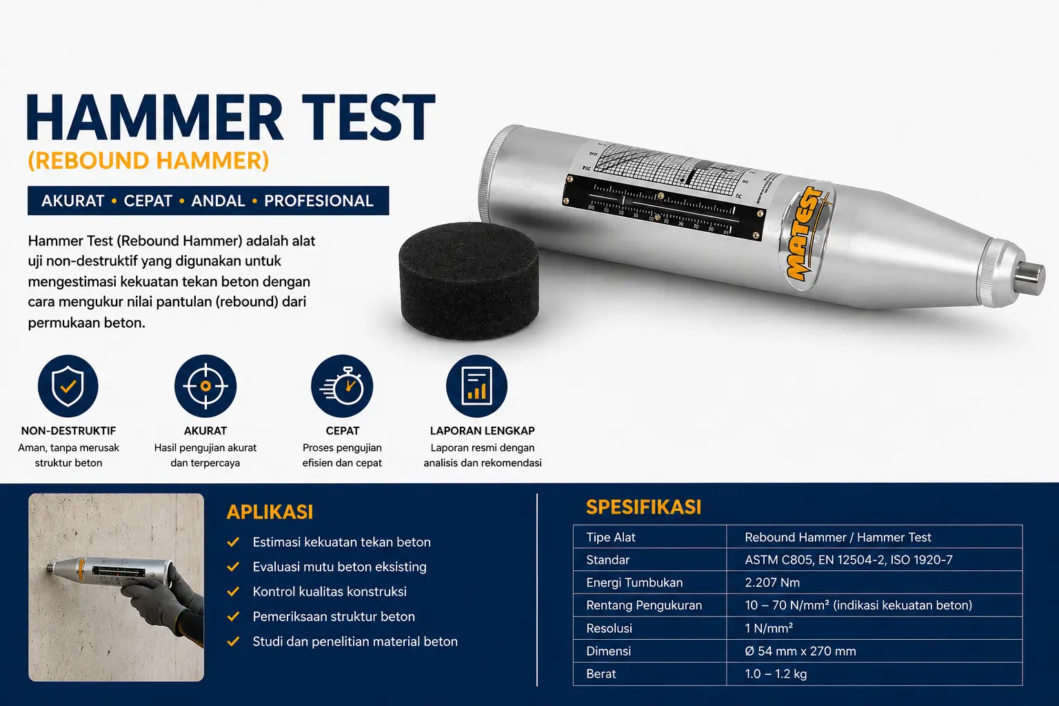 Matest C380 Concrete Test Hammer