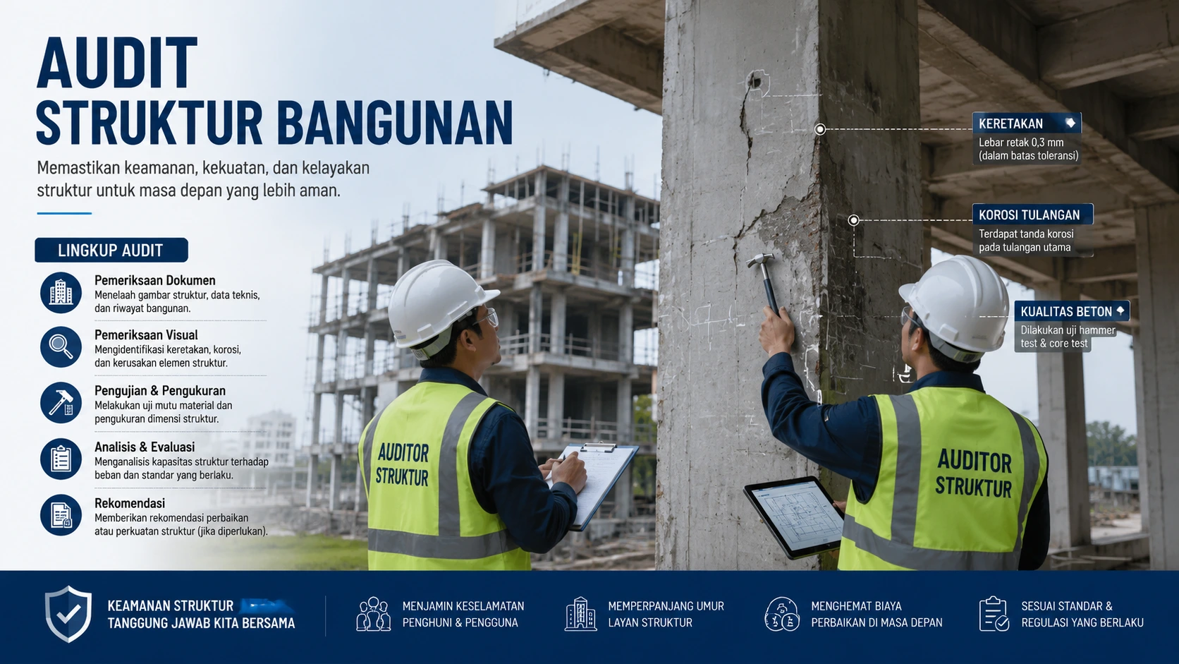 Layanan Audit Struktur Bangunan Eksisting