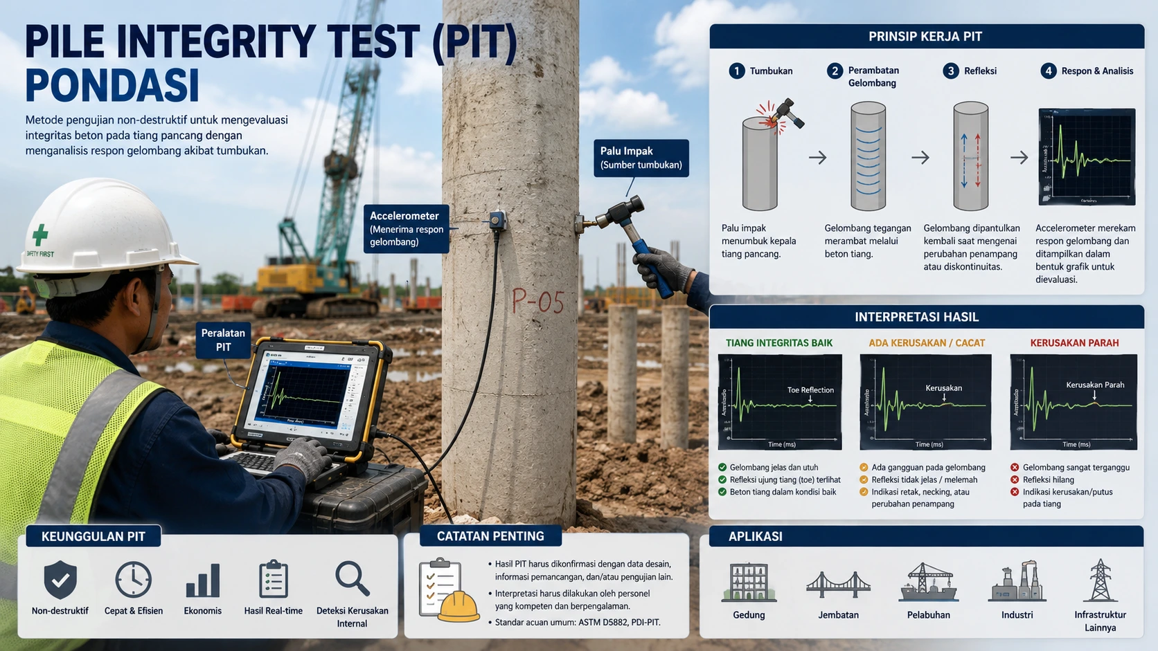 Layanan Jasa Pile Integrity Test PIT