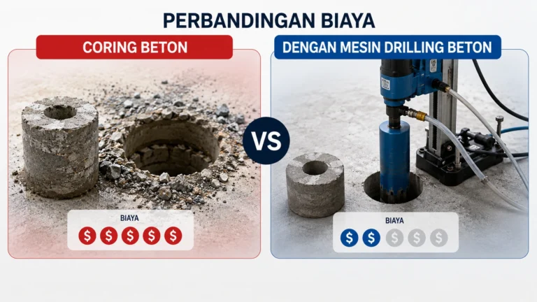 Perbandingan Biaya Jasa Coring Beton dan Mesin Drilling untuk Proyek Konstruksi