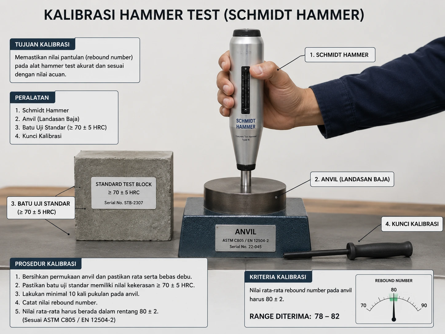 Ilustrasi Kalibrasi Hammer Test