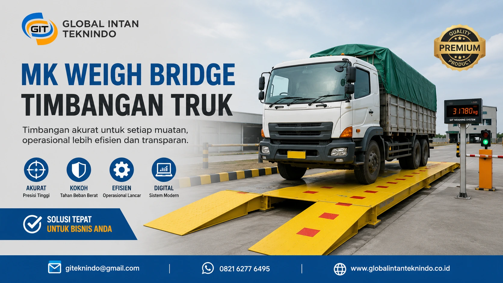 Sistem MK Weigh Bridge Timbangan Truk