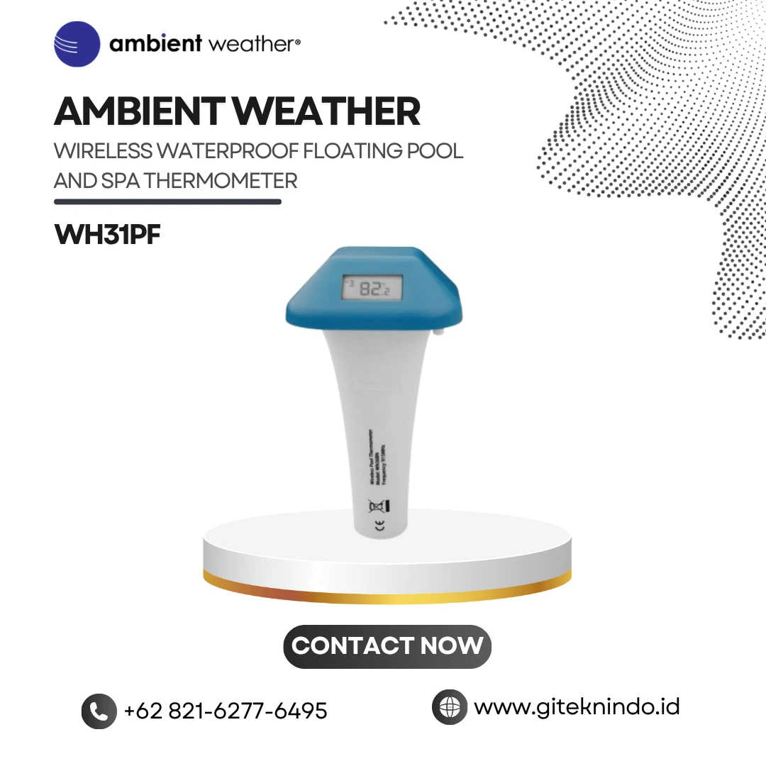Ambient Weather WH31PF Wireless Waterproof Floating Pool and Spa Thermometer