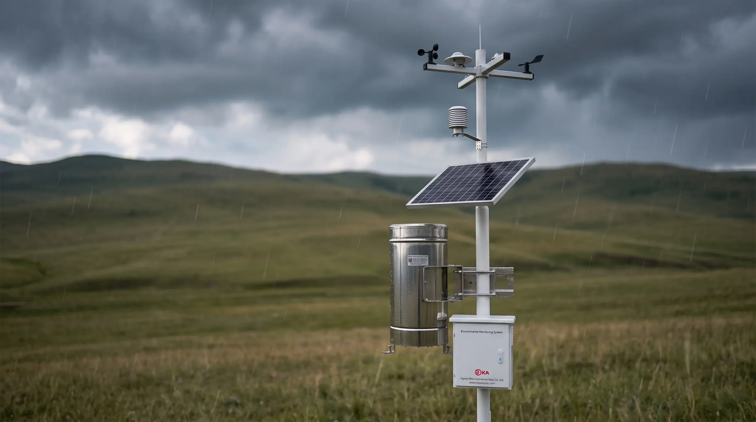 Instrumen Automatic Rain Gauge Terpasang di Area Terbuka Stasiun Cuaca