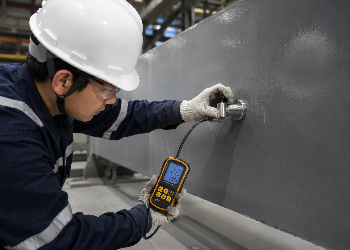 Kegagalan coating pengelupasan cat baja akibat buruknya hasil pengujian adhesion test