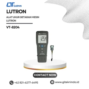 Alat Ukur Getaran Mesin Lutron VT-8204 untuk analisis getaran dan pengukuran RPM mesin industri.
