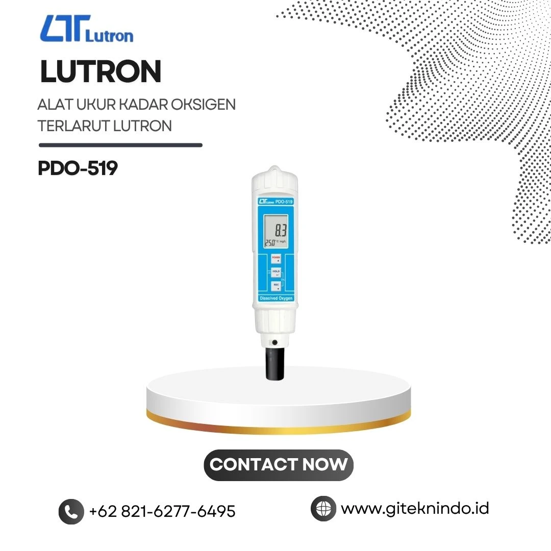 Alat Ukur Kadar Oxygen DO Meter Lutron PDO-519 Digital Dissolved Oxygen Meter