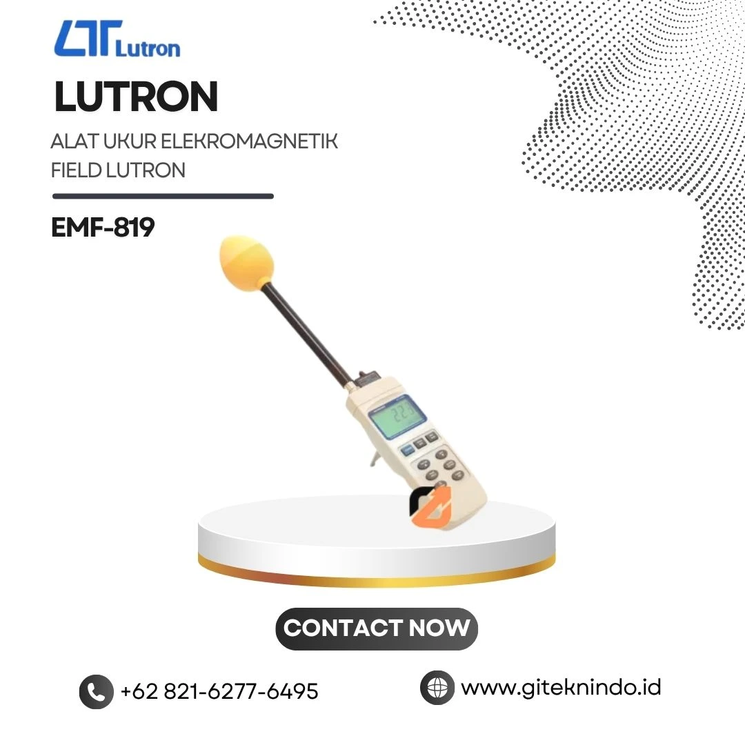 Alat Ukur Elektromagnetik Field Lutron EMF-819 untuk pengukuran medan elektromagnetik RF