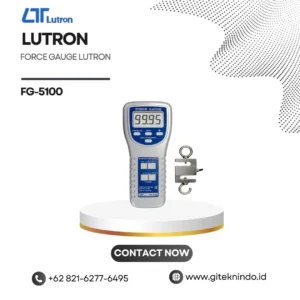 Force Gauge Lutron FG-5100 untuk pengujian gaya tarik dan gaya tekan