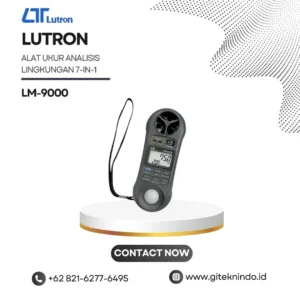 Alat Ukur Analisis Lingkungan 7-in-1 LM-9000 LUTRON untuk pengukuran airflow suhu kelembaban dan cahaya