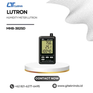 Humidity Meter LUTRON MHB-382SD untuk mengukur kelembapan, suhu, dan tekanan udara