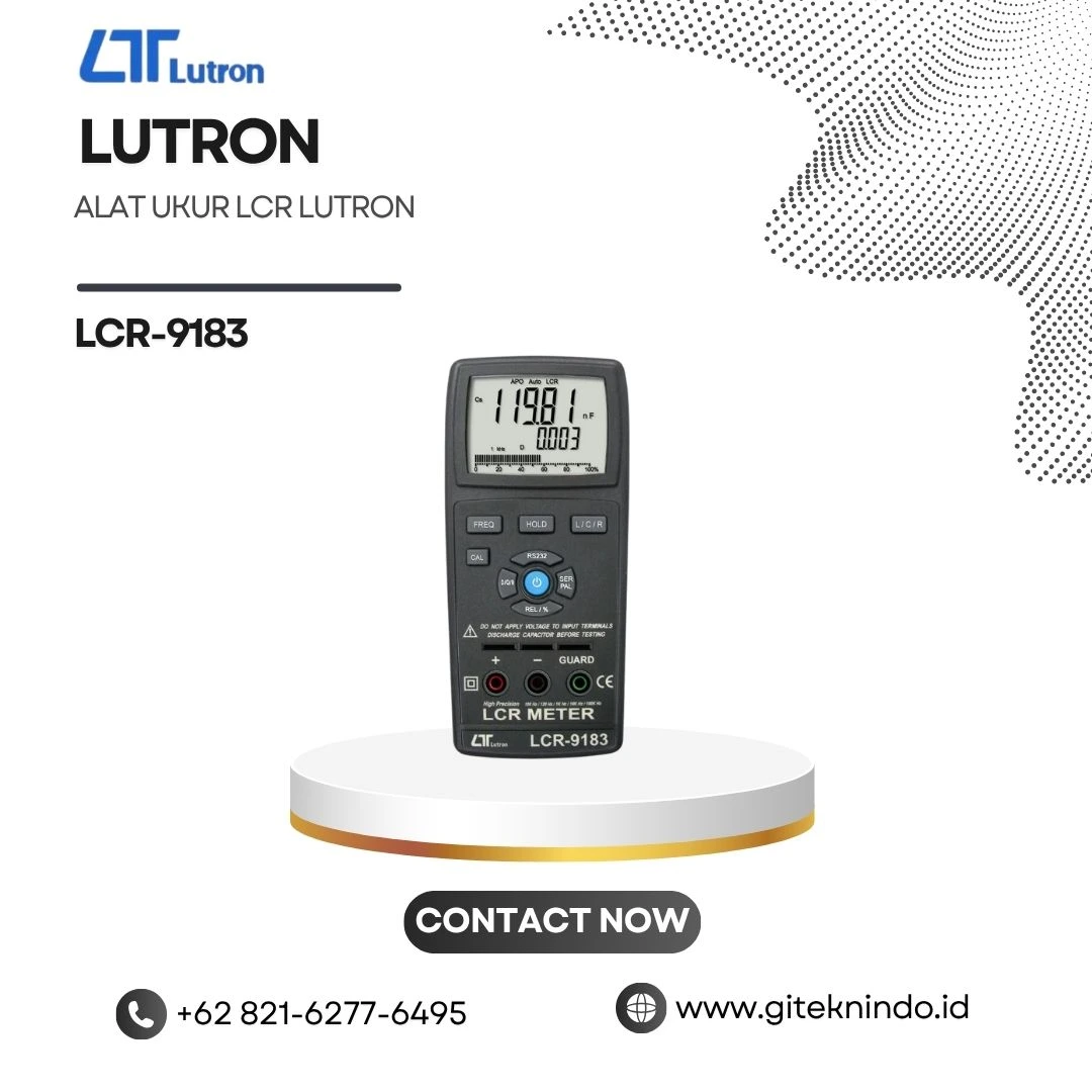 Alat Ukur LCR LUTRON LCR-9183 untuk mengukur induktansi kapasitansi dan resistansi