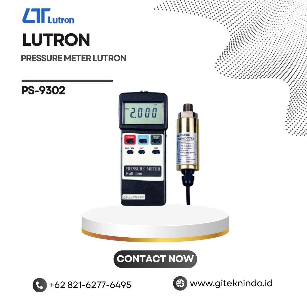 Pressure meter Lutron PS-9302 sensor transduser eksternal digital industrial