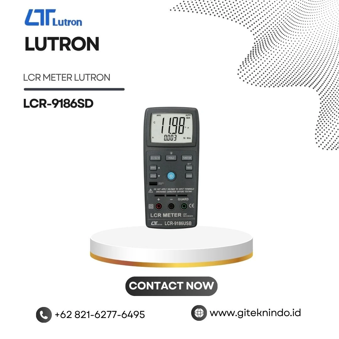 LCR Meter LUTRON LCR-9186SD untuk mengukur induktansi kapasitansi dan resistansi