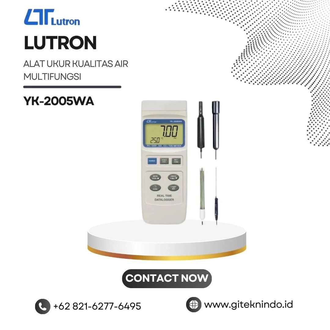 Alat Ukur Kualitas Air Multifungsi LUTRON YK-2005WA asli untuk pengujian laboratorium