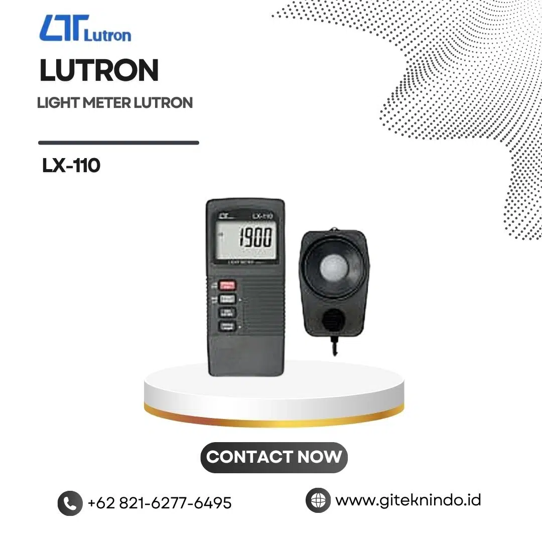 Light Meter LUTRON LX-110 untuk mengukur intensitas cahaya dan suhu secara akurat