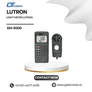 Light Meter LUTRON EM-9000 untuk mengukur cahaya, kelembapan, kecepatan udara, dan suhu
