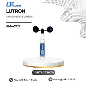Anemometers LUTRON AM-4220 untuk mengukur kecepatan angin menggunakan sensor cup vane