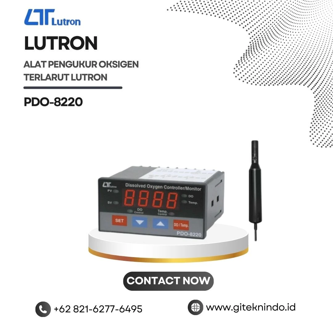 Alat Pengukur Oksigen Terlarut Lutron PDO-8220 DO meter pen
