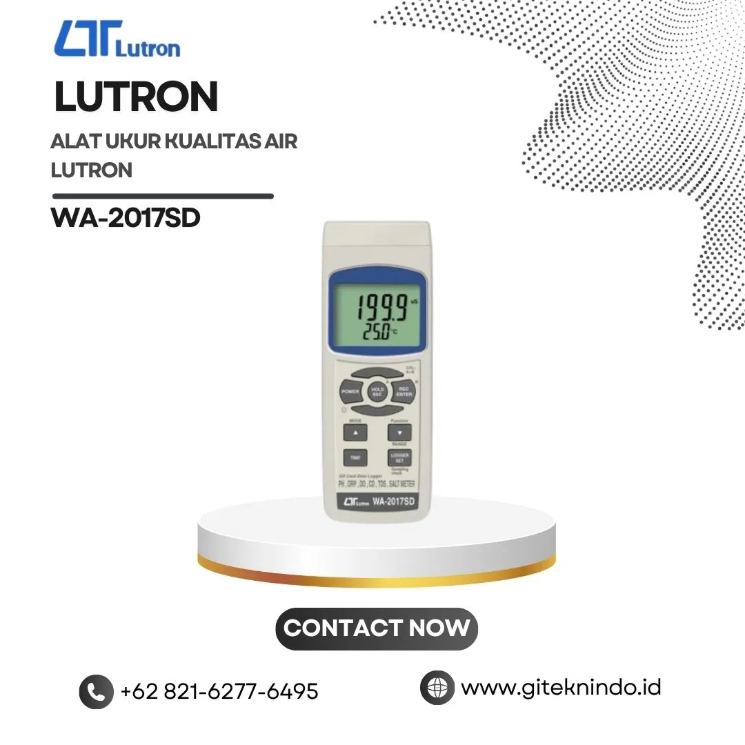 Alat ukur kualitas air Lutron WA-2017SD multi parameter data logger kartu sd digital