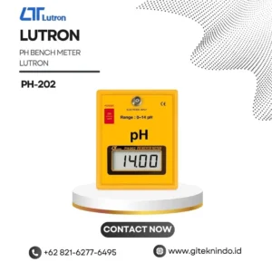 pH Bench Meter LUTRON PH-202 alat ukur pH digital laboratorium dengan resolusi 0.01 pH