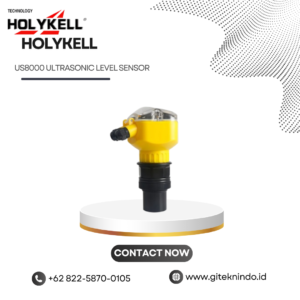 US8000 Ultrasonic Level Sensor untuk pengukuran level cairan dan material padat